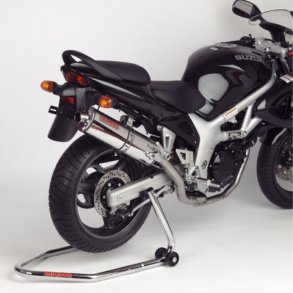 Micron Suzuki SV650 -02, 2/1 system med oval lyddmper i carbon