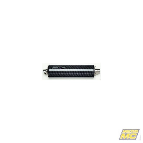 Micron Suzuki GSF1200 96-06, slip-on system med oval lyddæmper i carbon