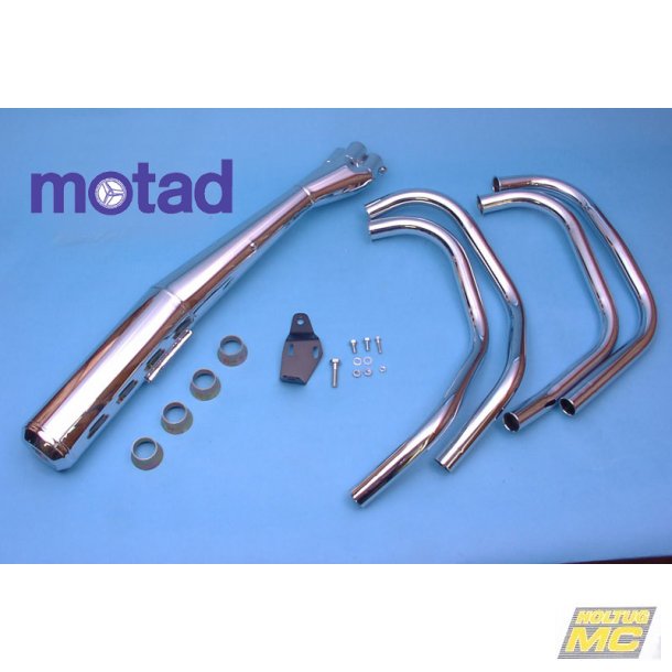 Motad Suzuki GS1000 4/1 system i krom