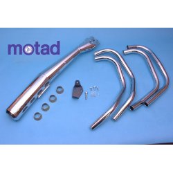 Motad Kawasaki Z500 79-> komplet 4/1 system i krom