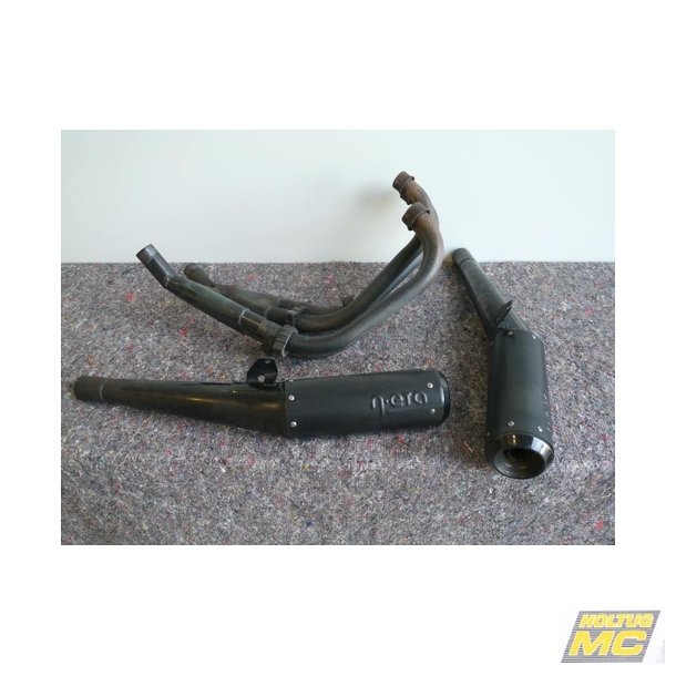 Motad Yamaha FJ1200 88-89 slip-on system med to Neta lydd�mpere i rustfri/sort