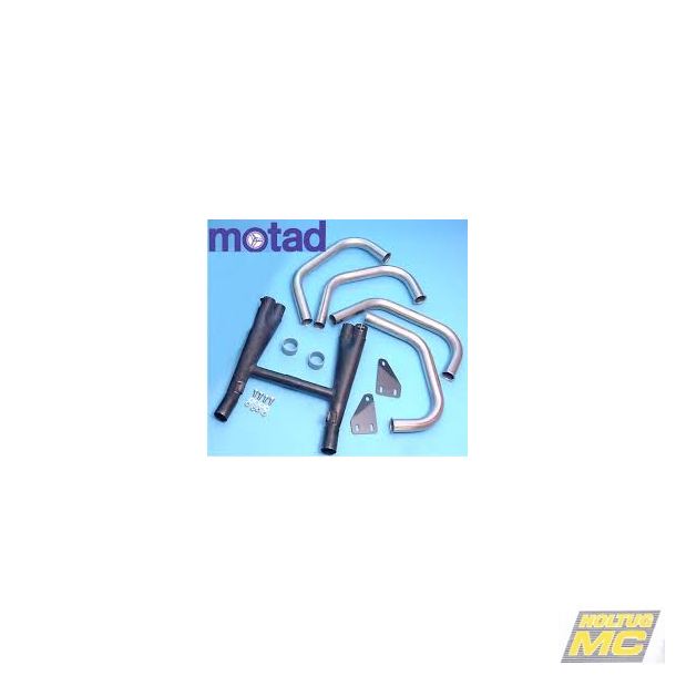 Motad Kawasaki GPZ750R 86-> 4/2 forr�rss�t i rustfrit st�l.