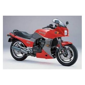 Motad Kawasaki GPZ900R 85-> komplet 4/2 system forr�r i rustfrit st�l og med 2 lydd�mpere i rustfri/sort