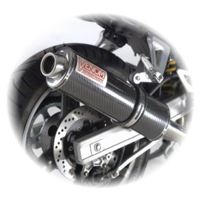 Motad Venom Honda CBR600F 01-07 slip-on med oval lyddmper i carbon