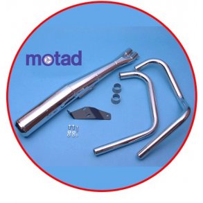 Motad Suzuki GSX250, 2/1 Std. i krom