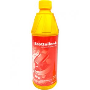 Scottoiler olie (rd) 500 ml til efterfyldning af vSystem, xSystem og eSystem