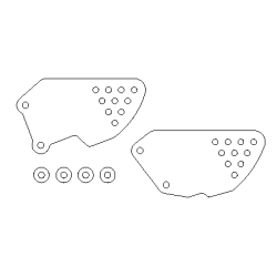 Fibre-Lyte Honda CBR900RR 92-99 fodhviler hlplader i carbon