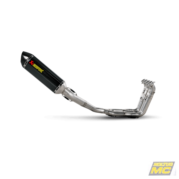 Akrapovic BMW S1000RR 10-14 Racing Line 4/2/1 hexagonal lydd�mper i carbon forr�r i rustfri